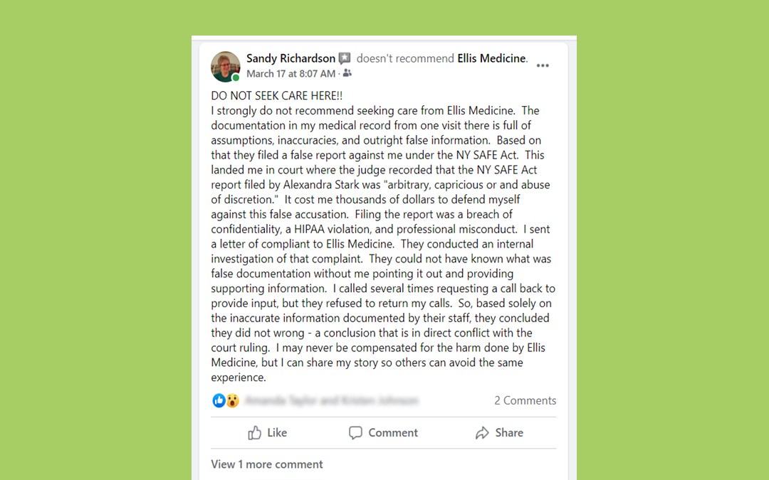 My Encounter with NY SAFE ACT (MHL 9.46)